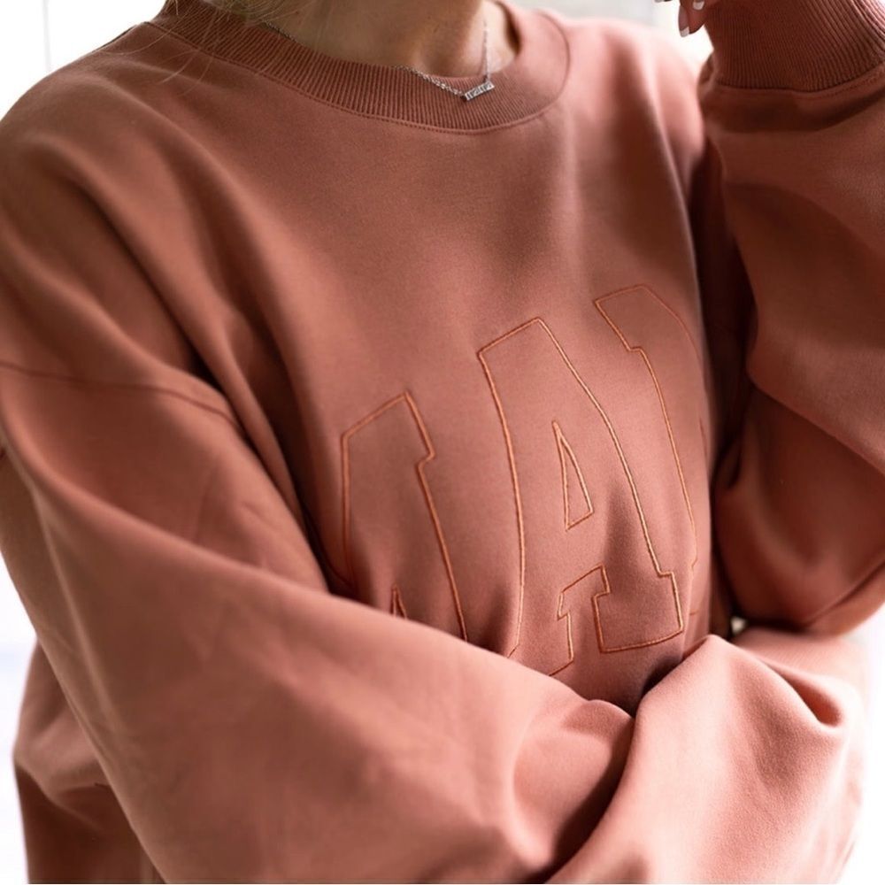 Brooklyn Grace Womens Autumn Spice Orange MAMA Fall Crewneck Sweater Size Large - Picture 2 of 11